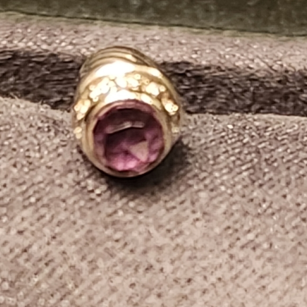 David Yurman Wire Bracelet Amethyst and Diamond 14k & 925 - Picture 7 of 13